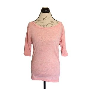 American Eagle Blouse Top Womens Sz Small Burnout Y2K Linen Blend Bohemian boho